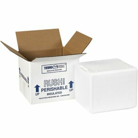 BSC PREFERRED 6 x 5 x 4-1/2'' Insulated Shipping Kit, 8PK S-19762